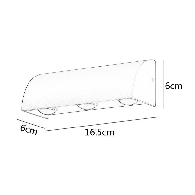 Applique da parete LED impermeabile in alluminio per scale