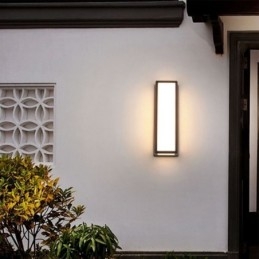 Applique da parete rettangolare moderna impermeabile per veranda e villa