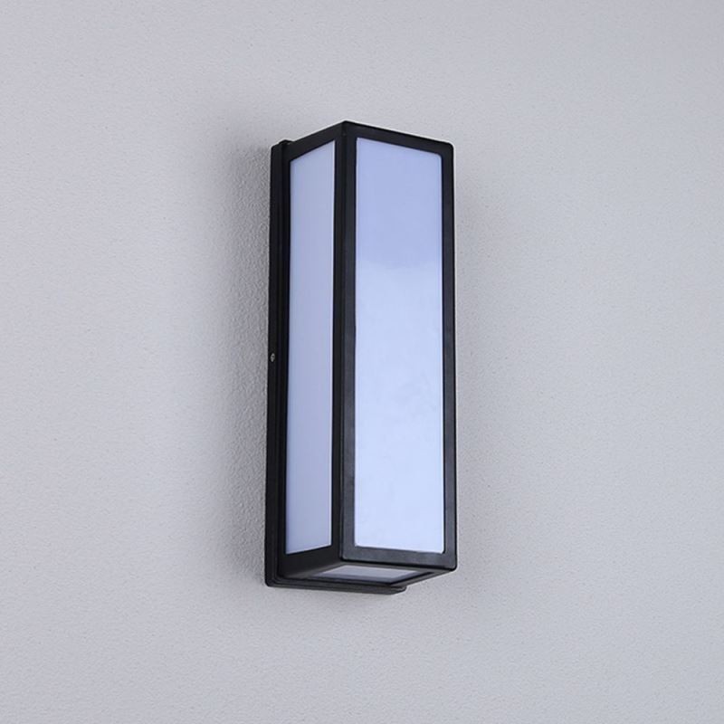 Applique da parete rettangolare moderna impermeabile per veranda e villa