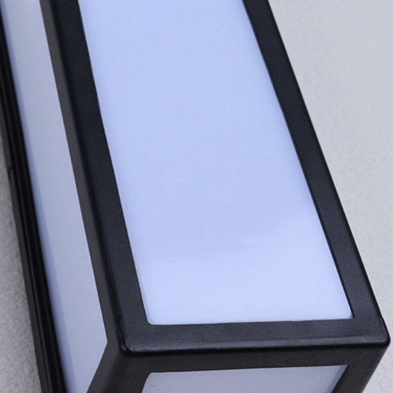 Applique da parete rettangolare moderna impermeabile per veranda e villa