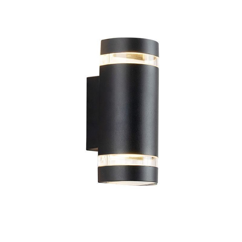 Applique da parete impermeabile in alluminio a doppia testa su e giù GU10 2 luci