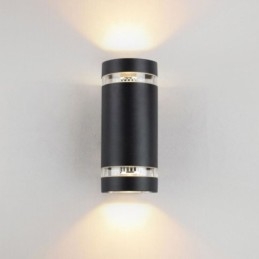 Applique da parete impermeabile in alluminio a doppia testa su e giù GU10 2 luci