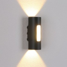 Applique da parete LED impermeabile in alluminio per cortile 12 W 3 luci
