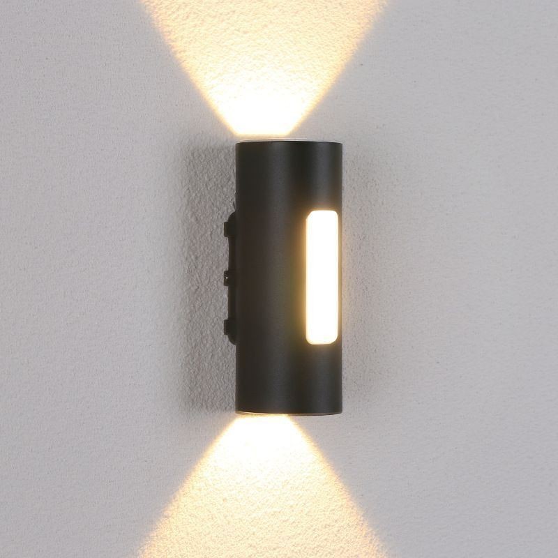 Applique da parete LED impermeabile in alluminio per cortile 12 W 3 luci