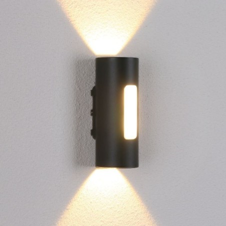 Applique da parete LED impermeabile in alluminio per cortile 12 W 3 luci