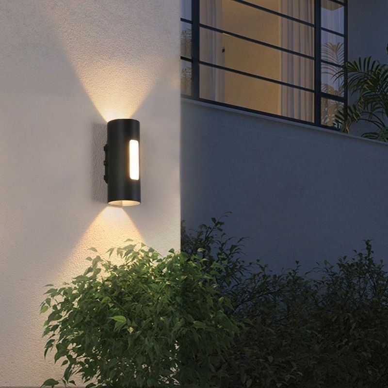 Applique da parete LED impermeabile in alluminio per cortile 12 W 3 luci