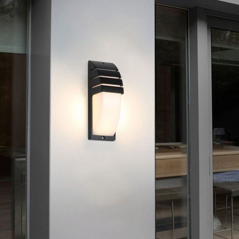 Applique da parete LED impermeabile per esterni in alluminio nero, 9 W, 720 lm