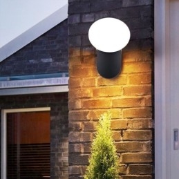 Applique da parete LED moderna minimalista impermeabile in alluminio a mezzaluna