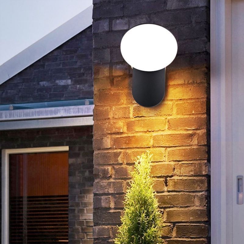 Applique da parete LED moderna minimalista impermeabile in alluminio a mezzaluna