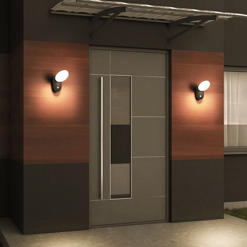 Applique da parete LED moderna minimalista impermeabile in alluminio a mezzaluna