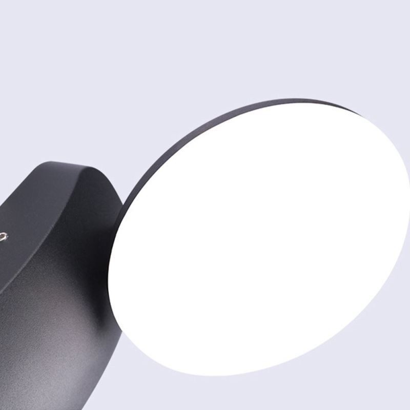 Applique da parete LED moderna minimalista impermeabile in alluminio a mezzaluna