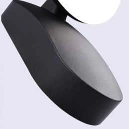 Applique da parete LED moderna minimalista impermeabile in alluminio a mezzaluna