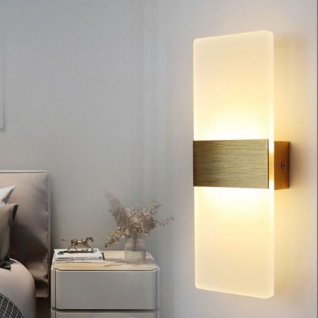 Applique da parete LED moderna minimalista per comodino corridoio scala cucina appartamento