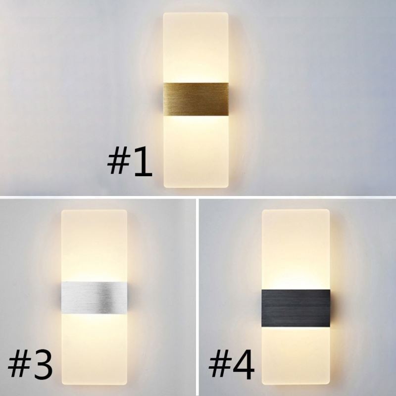 Applique da parete LED moderna minimalista per comodino corridoio scala cucina appartamento
