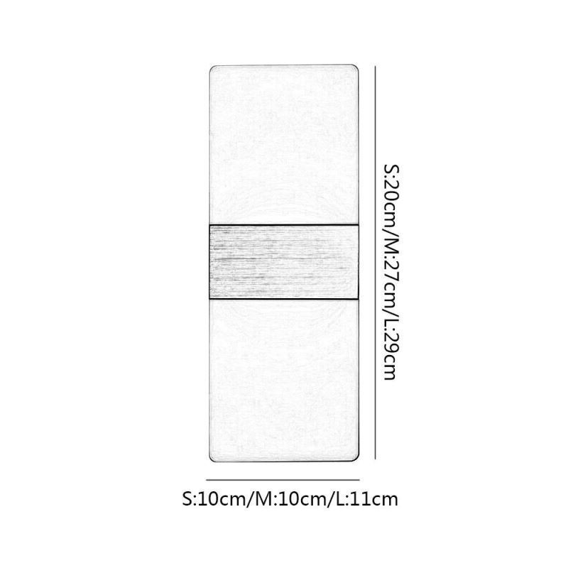 Applique da parete LED moderna minimalista per comodino corridoio scala cucina appartamento