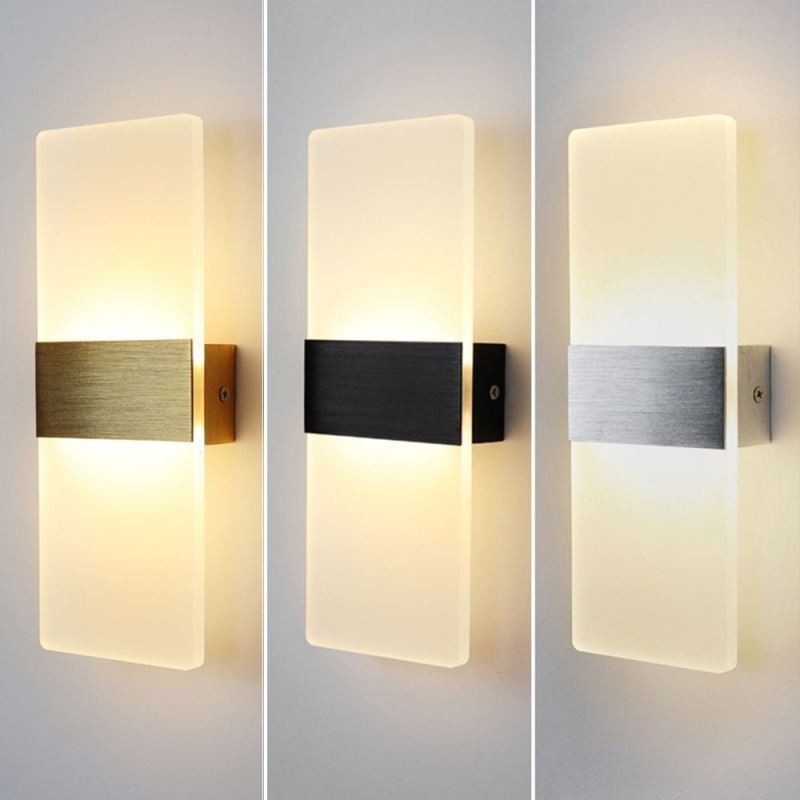 Applique da parete LED moderna minimalista per comodino corridoio scala cucina appartamento