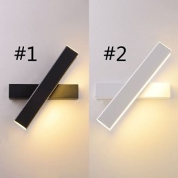 Applique da parete LED girevole in alluminio, da comodino