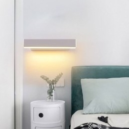 Applique da parete LED girevole in alluminio, da comodino