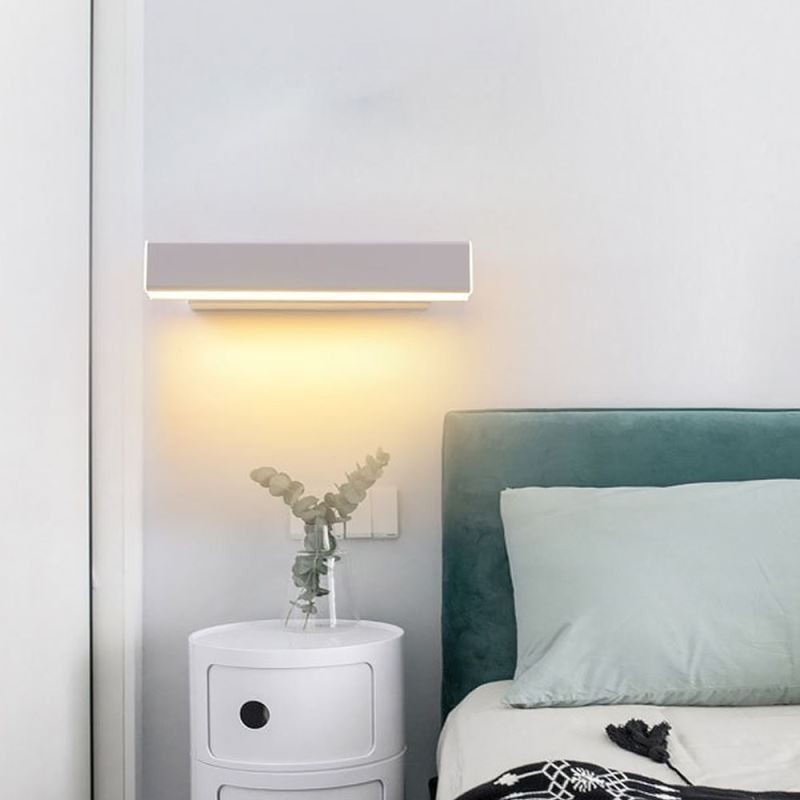 Applique da parete LED girevole in alluminio, da comodino