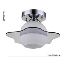 Plafoniera a filo moderna contemporanea 1 luce metallo cromo