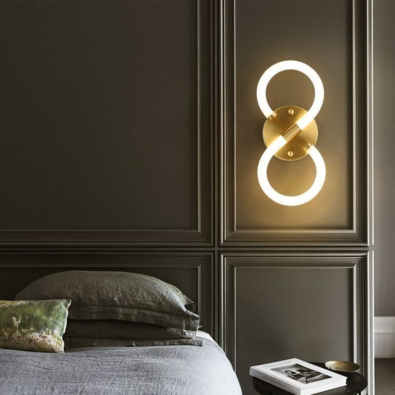 Applique da parete LED Numeri Arabi 8 luci