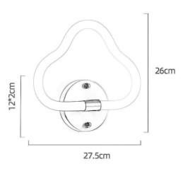 Applique a nuvola LED moderna 10 W 27,5 × 26 cm