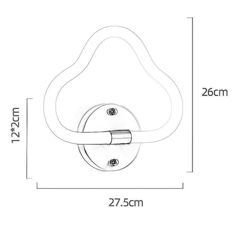 Applique a nuvola LED moderna 10 W 27,5 × 26 cm