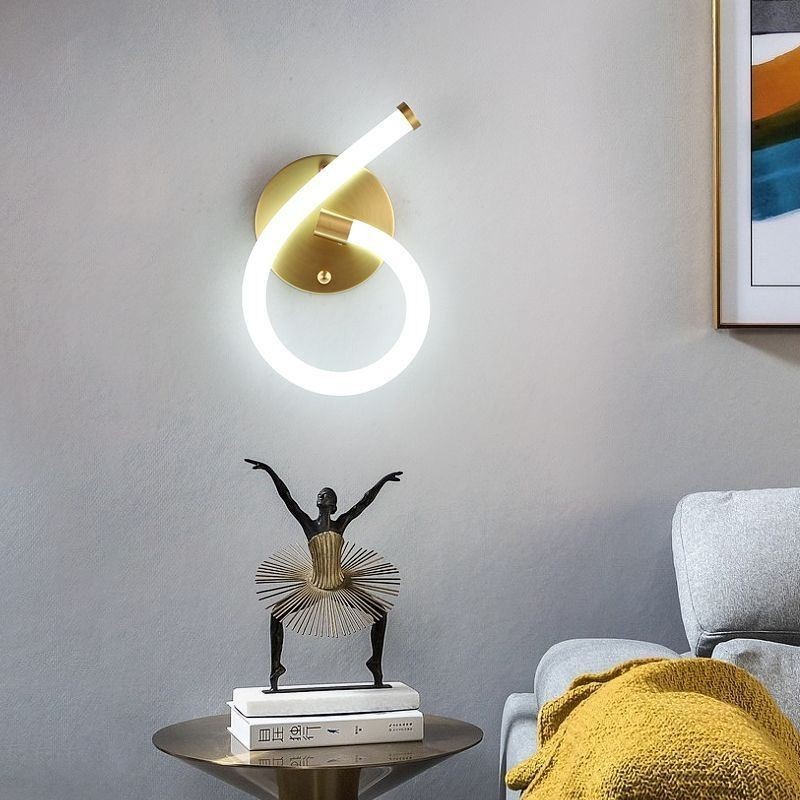 Applique da parete LED con numeri arabi 6, 15 x 15 cm