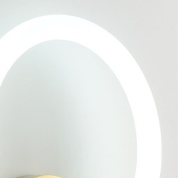 Applique da parete LED moderna ad anello rotondo con dimmer tricolore 20 x 25 cm