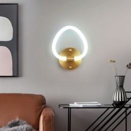 Applique da parete LED a cuore moderno 8 W 18,5 x 23,5 cm