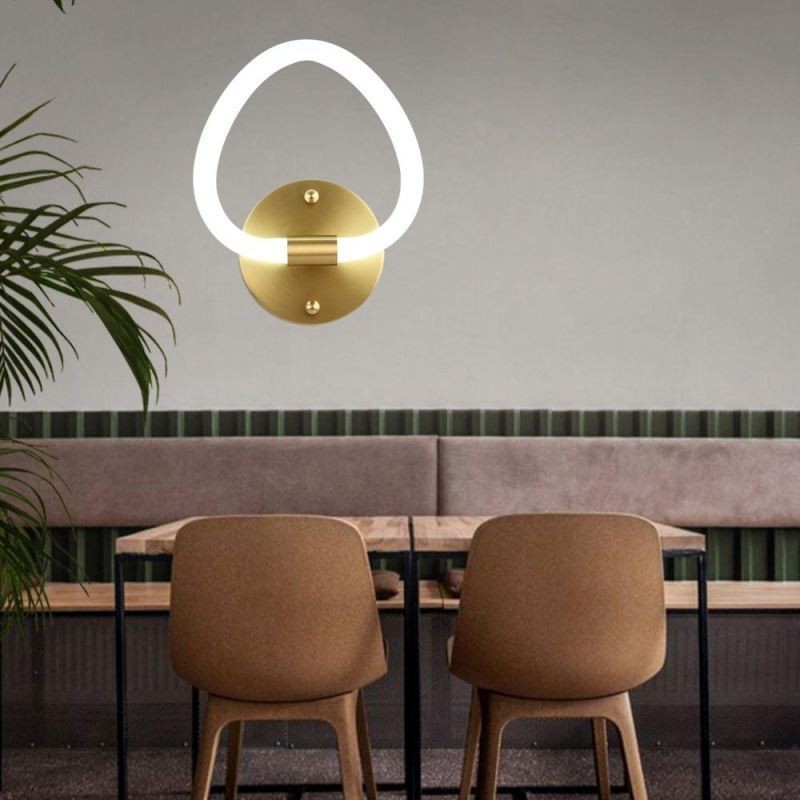 Applique da parete LED a cuore moderno 8 W 18,5 x 23,5 cm