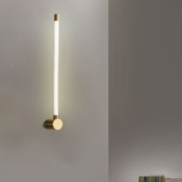 Applique da parete LED moderna in ottone e acrilico