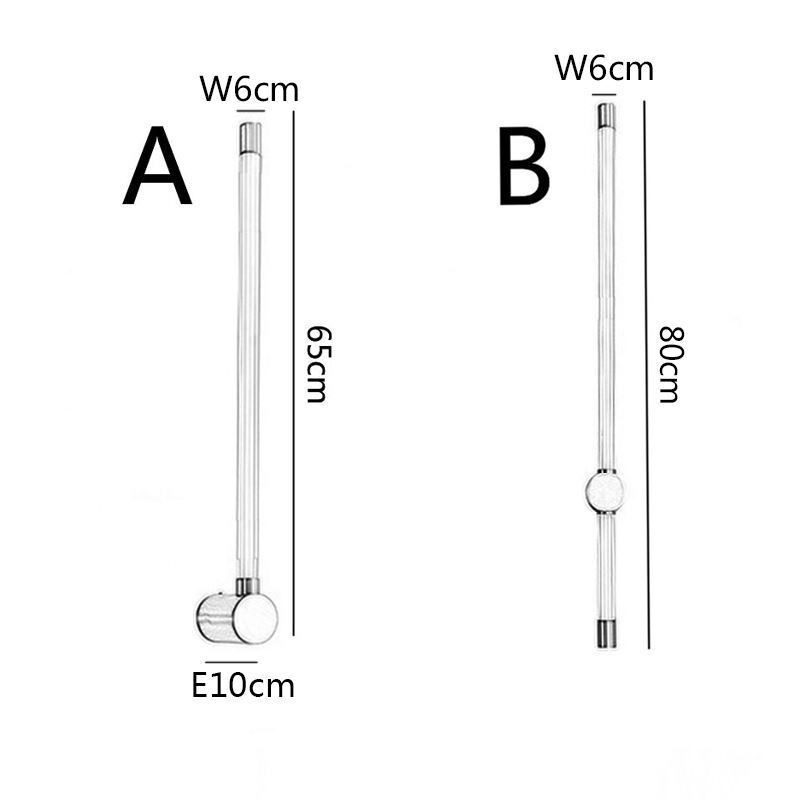 Applique da parete LED moderna in ottone e acrilico