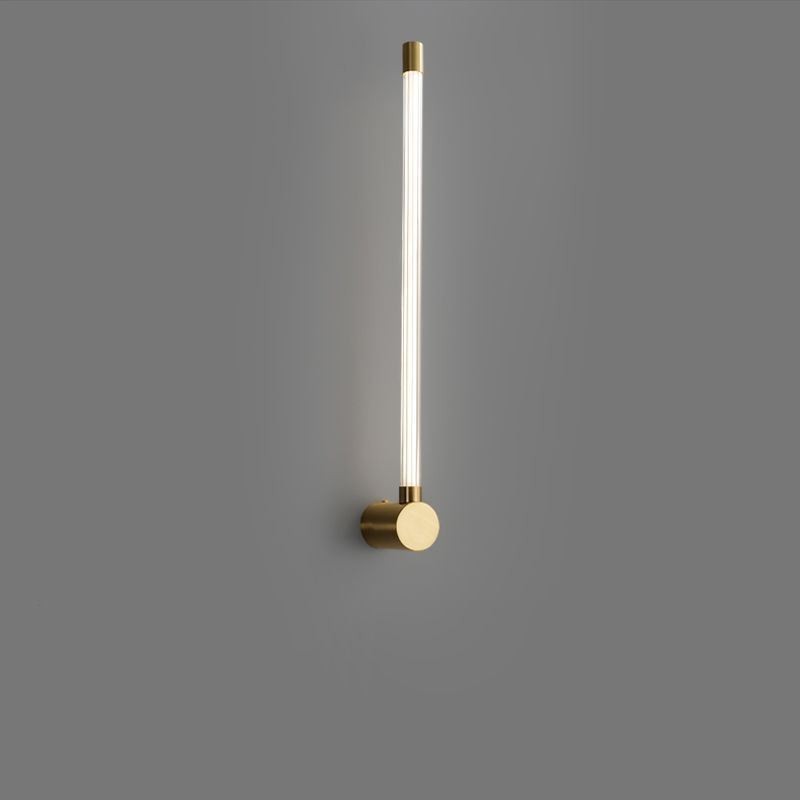 Applique da parete LED moderna in ottone e acrilico