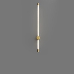 Applique da parete LED moderna in ottone e acrilico