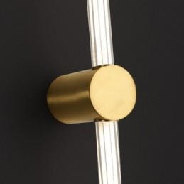 Applique da parete LED moderna in ottone e acrilico