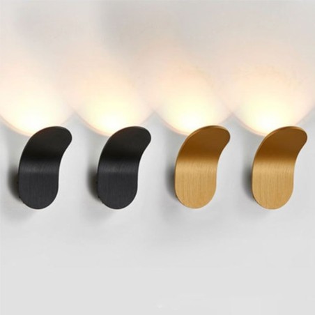 Applique da parete LED minimalista in alluminio 6W 480 lm 10×18 cm