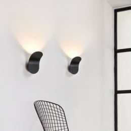 Applique da parete LED minimalista in alluminio 6W 480 lm 10×18 cm