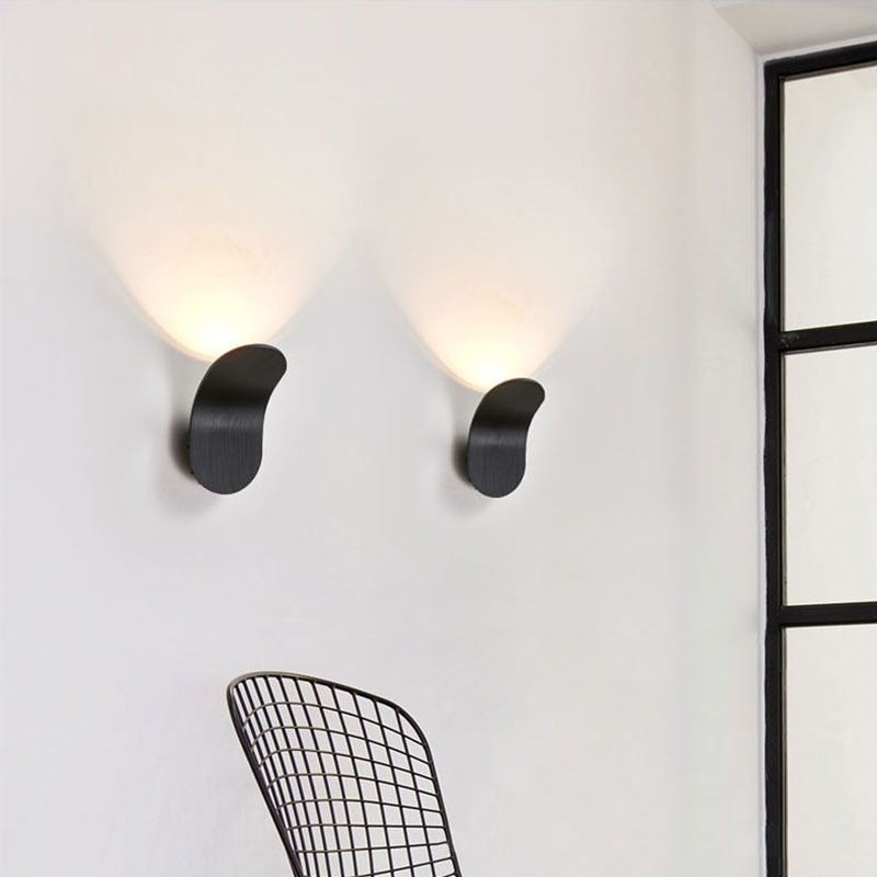 Applique da parete LED minimalista in alluminio 6W 480 lm 10×18 cm
