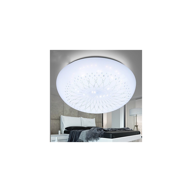 Plafoniera a cupola LED stile contemporaneo in acrilico, 3 lampadine, montaggio a filo