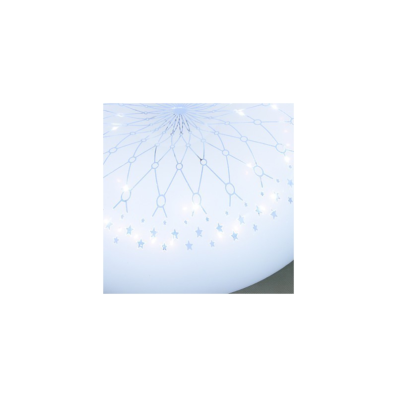 Plafoniera a cupola LED stile contemporaneo in acrilico, 3 lampadine, montaggio a filo