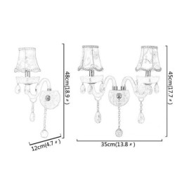 Applique da parete in cristallo stile europeo classico elegante