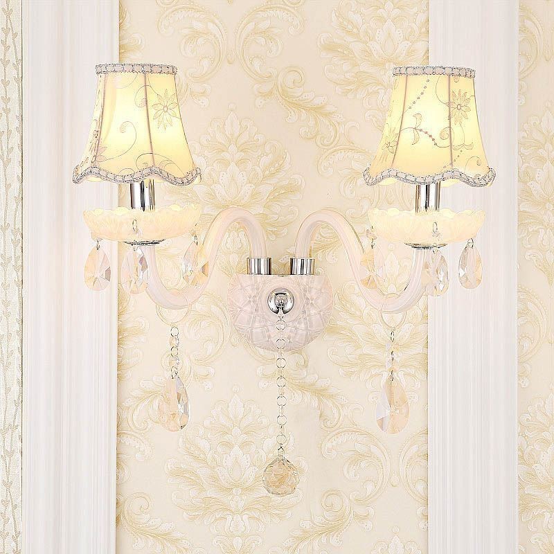 Applique da parete in cristallo stile europeo classico elegante