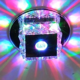 Plafoniera a filo mini in vetro e cristallo per cameretta LED