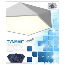 Plafoniera LED da soffitto a filo bianca e nera 36W 52 cm