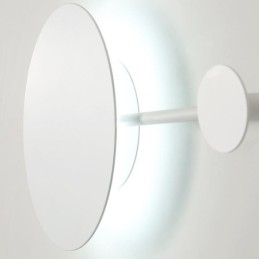 Applique da parete moderna circolare nera LED 18W 89 x 25 cm