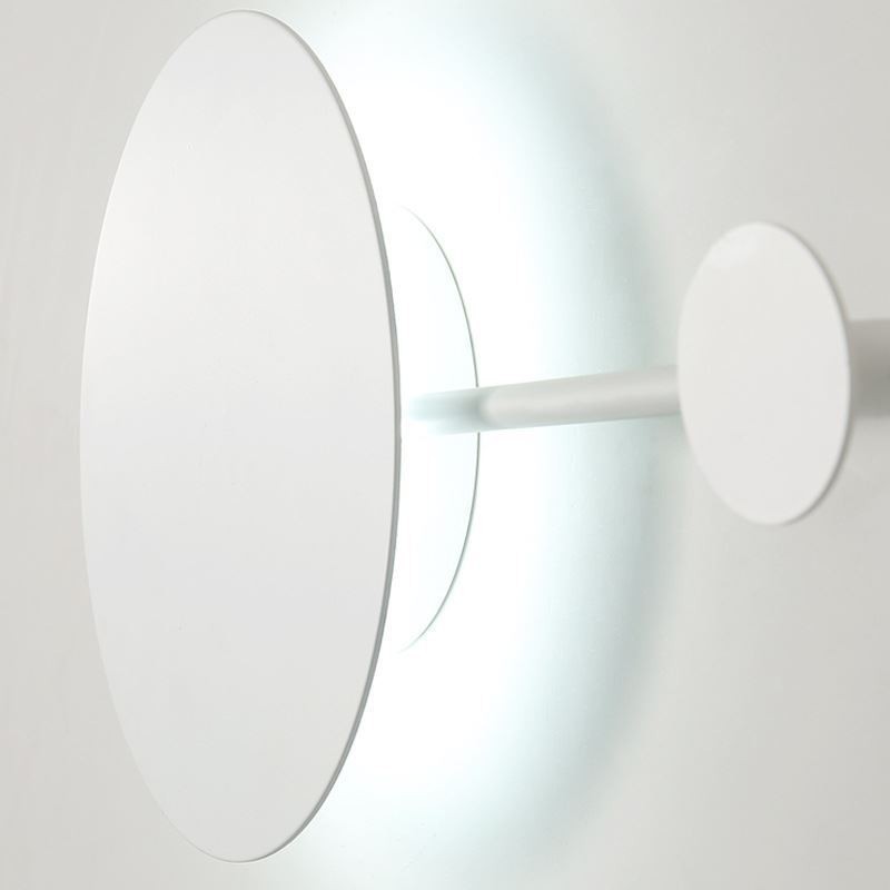 Applique da parete moderna circolare nera LED 18W 89 x 25 cm