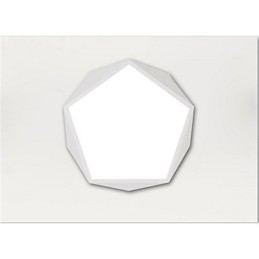 Plafoniera LED da soffitto a filo bianca e nera 36W 52 cm
