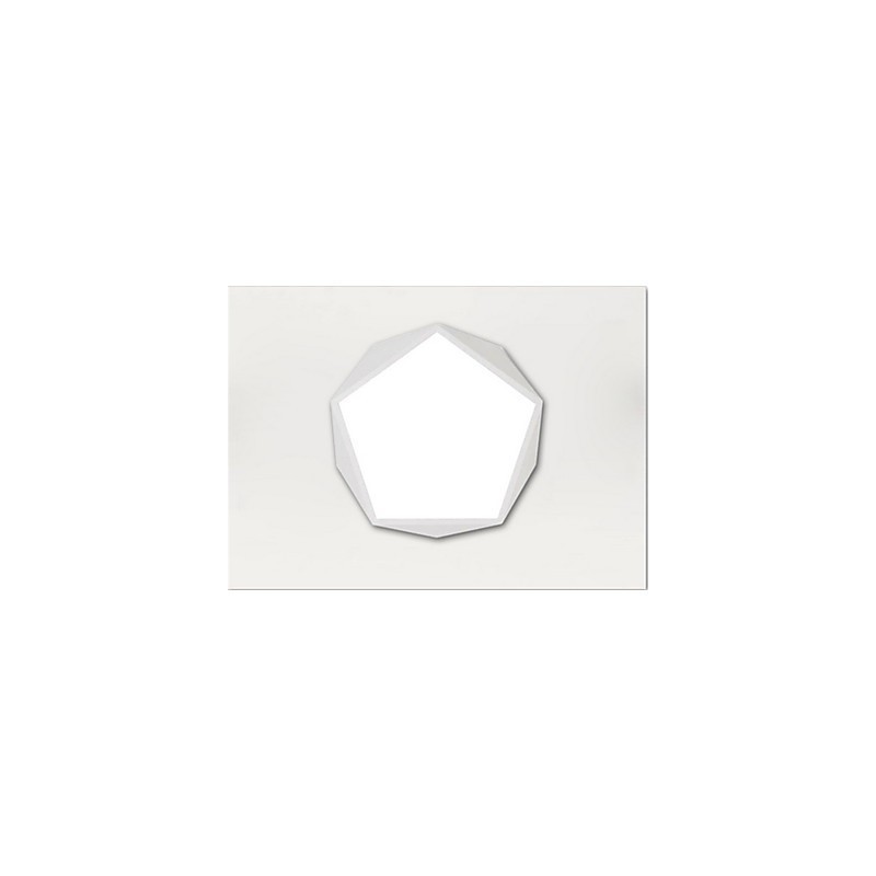 Plafoniera LED da soffitto a filo bianca e nera 36W 52 cm