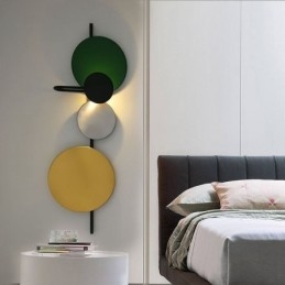 Applique da parete circolare moderna colorata LED 12 W